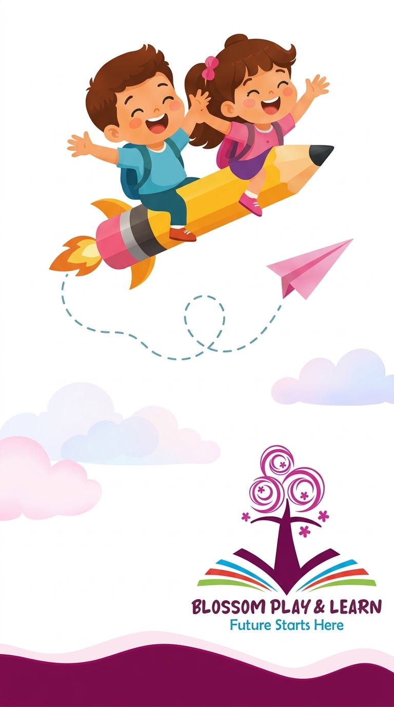 Blossom Play & Learn Footer Illustration